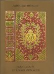 CATALOGUE - Librairie Sourget. Manuscrits enluminés et Livres précieux 1230-1957. Catalogue No XXIII. [With price list].