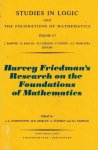 Harrington, L.A. - Harvey Friedman's Research on the Foundations of Mathematics