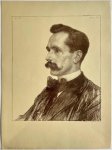 Veth, Jan. - Original print, lithography 19th century I Portret van politicus Marie Willem Frederik (Wim) Treub (1858-1931) door Jan Veth, published 1897, 1 p.