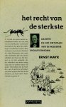 DARWIN, C., MAYR, E. - Het recht van de sterkste. Darwin en het ontstaan van de moderne evolutietheorie. Vertaald door Milly Clifford.