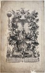Gottfried Bernhard Goetz (Göz) (1708-1774) - [Antique print, engraving] Allegory of the element of Water: Wasser, published ca. 1750, 1 p.