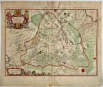 Abraham van den Broeck (c. 1616/17- after 1651) - [Cartography, Drenthe] Handcolored engraving I Drentia Comitatus..., published 1666, 1 p.