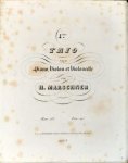 Marschner, Heinrich: - 4ème trio pour piano, violon et violoncelle. Oeuv: 135