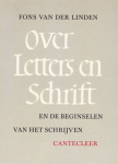 van der Linden - Over letters en schrift enz / druk 1