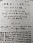Lucas Mr. - Calamy Benjamin. - Sewel Wm. - Zeede-lessen des evangeliums, Beschryving der werkelyke godzaligheyd en heyligheyd, Die van een yder Christen wordt vereyscht Deel 1 + 2 + 3 + Predicatie over num. XXIII:10