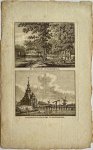 J. Bulthuis, K.F. Bendorp - Antieke prent Zeeland: De Seispoort te Middelburg. / De Vlissingsche Poort te Middelburg.
