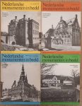 ELZENGA, E. (ED.)., BERG, HERMA M. VAN DEN., STEENSMA, REGN., PEETERS, C., AGT, J.F. VAN. & SCHULTE, A. G. - Nederlandse monumenten in beeld, Overijssel, Gelderland, Utrecht, Noord-Brabant, Limburg, Groningen, Friesland, Drenthe, Noord-Holland, Zuid-Holland, Zeeland. [COMPLEET, 4 Delen]