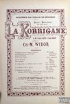 Widor, Charles-Marie: - La Korrigane Ballet Fantastique en deux actes de MM. François Coppée et Louis Mérante. Réduction pour piano [solo et 4mains]
