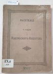 Rheinschiffs-Register-Verband (Hrsg.): - Blanko Exemplar : Nachträge zur X. Ausgabe des Rheinschiffahrts-Registers :