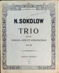 Sokolow, Nikolai: - Trio pour violon, alto et violoncelle. Op. 45