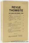 Thomisme - Thomas d'Aquin - Revue Thomiste : - Revue Thomiste. Revue doctrinale de théologie et de philosophie. XCVIIIe année - T. XC - No 1-4 - 1990