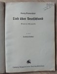 Blumenfaat, Georg - LIED ÜBER DEUTSCHLAND -KLAVIERAUSGABE - 2.Teil LIEBESLIEDER Blumenfaat, Georg - LIED ÜBER DEUTSCHLAND -KLAVIERAUSGABE - 2.Teil LIEBESLIEDER