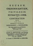  - Keuren ordonantien privilegie extracten enz
