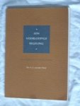 Meij van der, Mr. G. J. - Een voorlopige regeling. Dagboek in oorlogstijd.