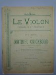 Crickboom, Mathieu - Le Violon - Theorique Et Pratique - Methode En 5 Parties - Volume 2