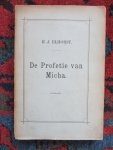Elhorst, Hendrik Jan - DE PROFETIE VAN MICHA Proefscrift Godgeleerdheid Univ. van Amsterdam