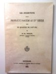 POULLET Edm. Prof (Université Catholique de Louvain) - Les Juridictions et la Propriété Foncière dans le quartier de Louvain