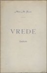 BRAET, MARC.  / Bollion, Rik. - Vrede gedicht, Marc van Braet,  met orignele lino.