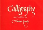 LAUDY, Thomas - Calligraphy. Some models by Thomas Laudy.
