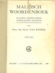 Ronkel, Dr. Ph. S. van Prof - MALEISCH WOORDENBOEK - Maleisch - Nederlandsch  &  Nederlandsch - Maleisch in de officieele Maleische spelling .