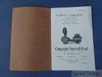 N/A. - Compagnie Ingersoll-Rand. - Compagnie Ingersoll-Rand. Catalogue P C.. Pompes 'Cameron' alimentaires pour services divers pour fonçages verticales marines etc.