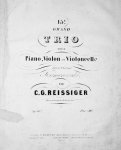 Reissiger, Carl G.: - [Op. 167] 15e. Grand trio pour piano, violon et violoncelle.  Op: 167