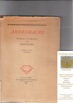Racine, Jean - Andromache, treurspel in vijf bedrijven in een vertaling van Jan Prins
