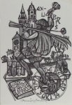 Backer, Denijs de. - Exlibris voor Ejma de Belder.
