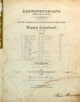 Schubert, Franz: - [D 957:12] Schwanengesang. (Chant du cygne.). Deutsch und französisch. In Musik gesetzt für eine Singstimme mit Begleitung des Pianoforte. Letztes Werk. No. [handschr.:] 12. Am Meer. Neue Ausgabe