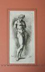 Bisschop, Jan de (1628-1671), after Poelenburch, Cornelis van (1594-1667) - [Antique print, sculpture, Dionysos, Bacchus] Dionysus [Signorum veterum icones], published ca 1671, 1 p.