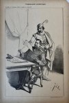 Braakensiek, Johan (1858-1940) - [Original lithograph/lithografie by Johan Braakensiek] Vredelievende verzekeringen, 17 Augustus 1890, 1 pp.