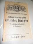  - Bach-fest-buch, 24. Deutsches Bachfest Magdeburg