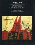 Sotheby's - Veilingcatalogus , modern and contemporary art, 13 december 1990 sale 544