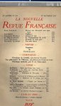 Red. - La nouvelle revue Francaise - Paul Leautaud / Raymond Queneau - 1er octobre 1939