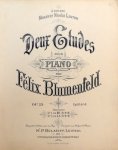 Blumenfeld, Félix: - Deux études pour piano. Op. 29