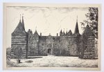 Artist unknown. - [Original etching] The castle of Helmond.
