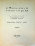 Honing, G.J. de - De overstrooming in de Zaanlanden in het jaar 1825 Volgens de aanteekeningen in het dagboek van Jan Jacobszoon Honig papierfabrikeur te Zaandijk