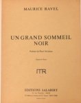 Ravel, Maurice: - Un grand sommeil noir. Poème de Paul Verlaine. Chant et piano