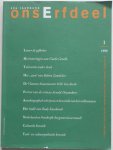 Deleu, Jozef e.a. - Ons Erfdeel Algemeen Nederlands tweemaandelijks Cultureel Tijdschrift 42e jaargang 1999 nummer 1