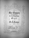 Heinze, Gustav Adolf: - Vier hymnen mit lateinischem Text für eine Singstimme mit Begleitung der Orgel/ Opus 37. No. 3. O hosta dere digna 4. Jesus dulcis memoria