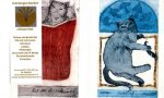 Campfens, Karin - Set van vier ansichtkaarten met onderwerp katten van Karin Campfens voor Art Works voor VT wonen 1992