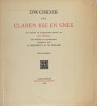 Smeken, Jan / R. Pennink & D.Th. Tichelaar (eds.). - Dwonder van claren ijse en snee.