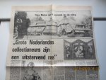 Geffen, Wim van (e.a.) - Drie knipsels over de veiling van de verzameling van de Blaricumse kunstverzamelaar Pieter Menten in 1976