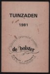 Biologisch dynamische Zadenteelt - De Bolster - Tuinzaden 1981