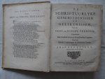 Luiken, Jan (Jan Luyken). - 14. De schriftuurlyke geschiedenissen en gelykenissen van het oude en Nieuwe Verbond; vertoonende drie honderd zeven en dertig konstige figuuren, verrykt met bybelse verklaaringen en stichtelyke verzen. (One volume of two.) Luiken, Jan (Jan Luyken). - 14. De schriftuurlyke geschiedenissen en gelykenissen van het oude en Nieuwe Verbond; vertoonende drie honderd zeven en dertig konstige figuuren, verrykt met bybelse verklaaringen en stichtelyke verzen. (One volume of two.)