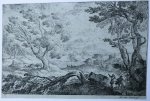 Adriaen van Diest (1655-1704)Diest, Adriaen van (1655-1704) - [Antique print, etching] Storm on a landscape with sea in the background, published ca. 1704, 1 p.