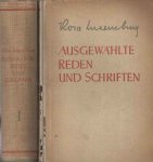 Luxemburg, Rosa - Ausgewählte Reden und Schriften (2 Banden)