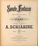 Skrjabin, A.: - [Op. 19] Sonate-Fantasie No. 2, en Sol-dièse mineur pour piano. Op. 19