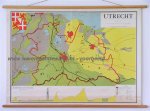 [J.C.] Kloosterman, [B.] Koekkoek, [J.] van Mourik - Schoolkaart / wandkaart van Utrecht