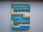 PALACHE, J.L., - Sinai en Paran. Opera minora.